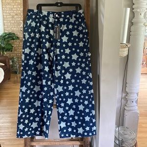 DOLLS KILL X DELIA'S NATIONAL ANTHEM STAR  WIDE LEG DENIM JEANS XXL NEW